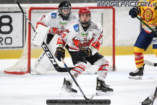 2021-10-17 Valpellice Bulldogs U19-Hockey Asiago 4350 Jean Nicolo Leger